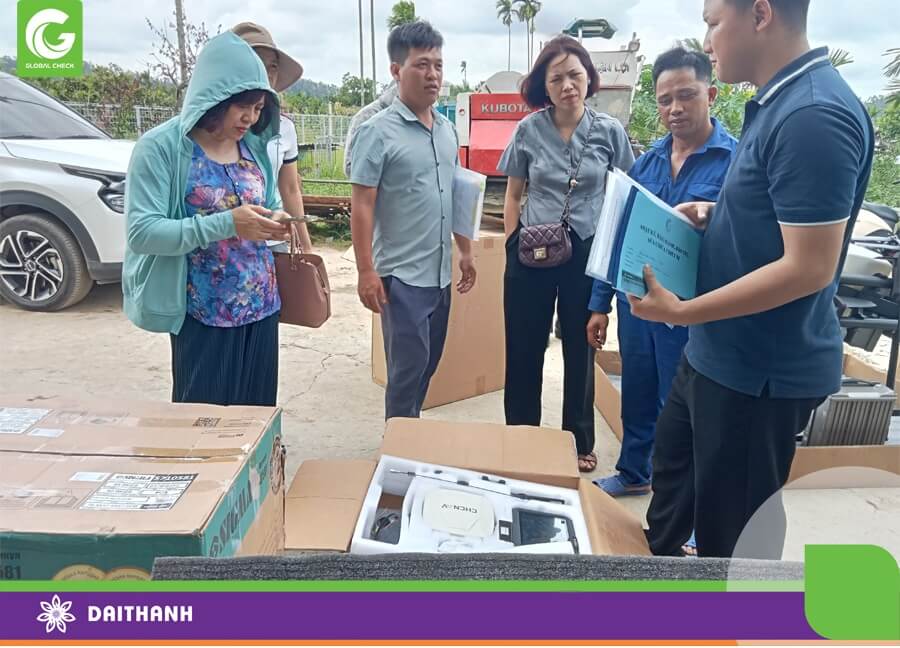 Kiểm tra bộ NX510 gắn lên máy nông nghiệp