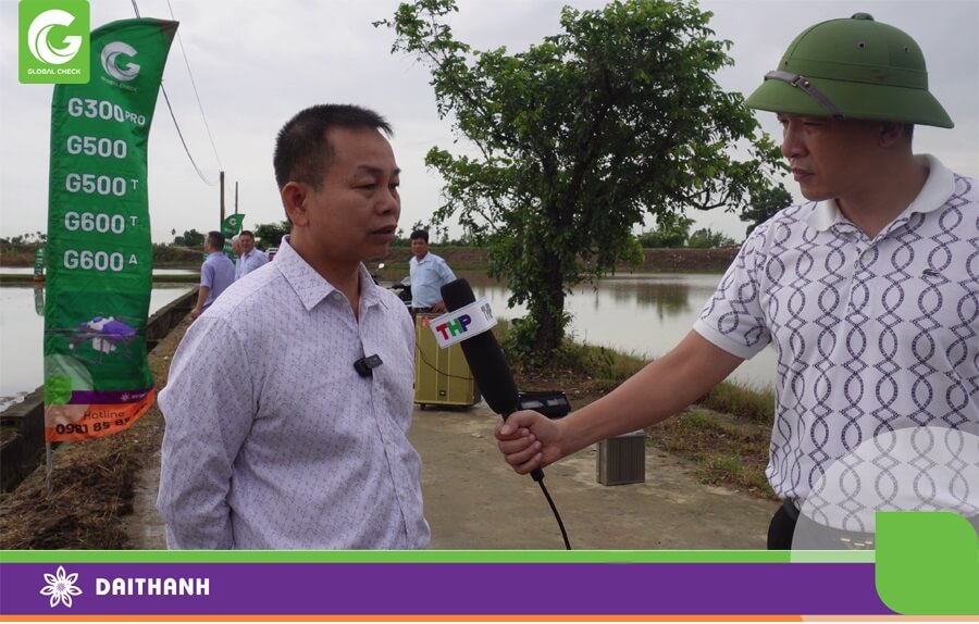 Ông Nguyễn Đức Trường, Tổng giám đốc CTCP Đại Thành trả lời Đài TH Hải Phòng