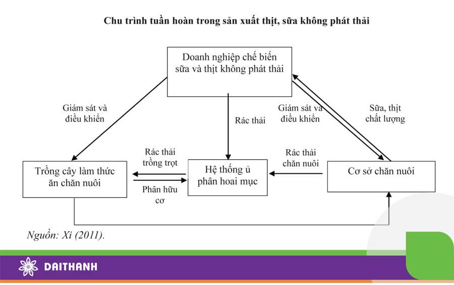 Mô hình tuần hoàn sản xuất thịt, sữa giảm phát thải